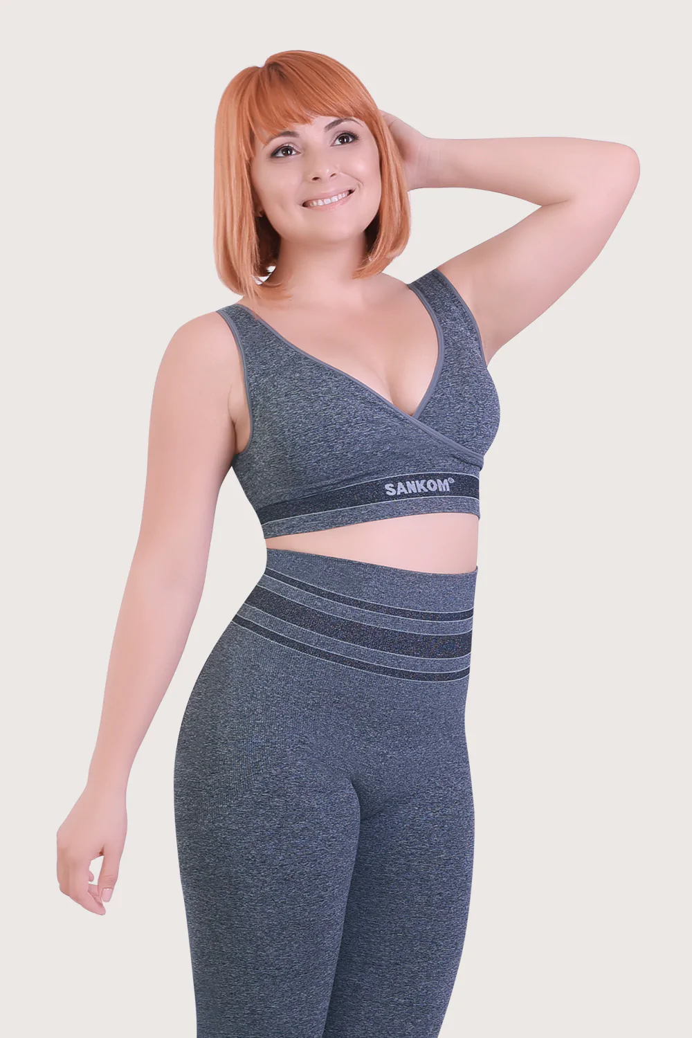 Sujetador deportivo gris Sujetador deportivo gris